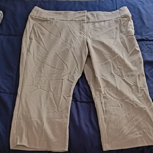 Maurices Women's Wide Leg Beige Pants